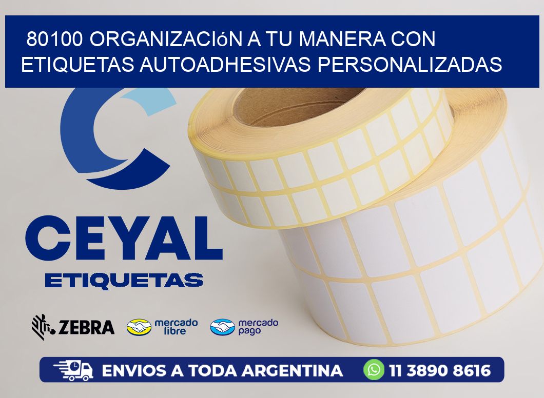 80100 Organización a Tu Manera con Etiquetas Autoadhesivas Personalizadas