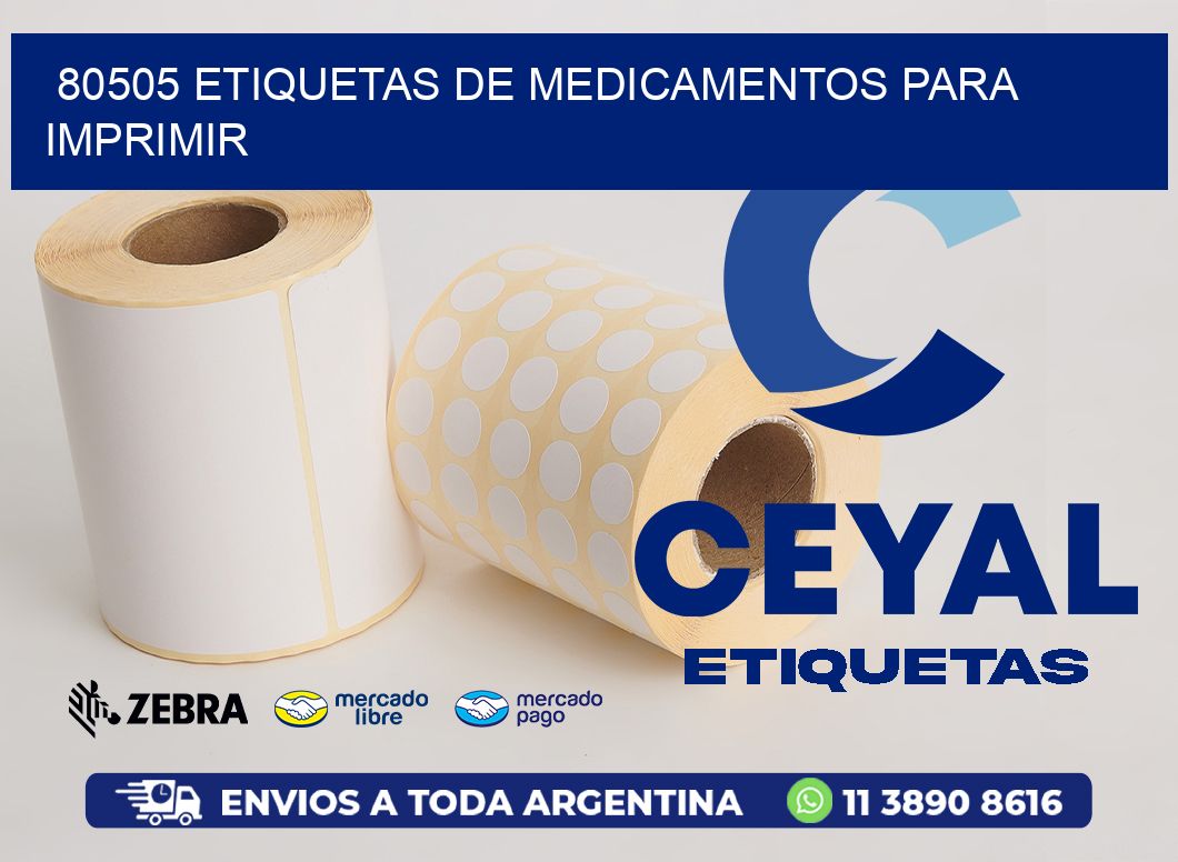 80505 etiquetas de medicamentos para imprimir