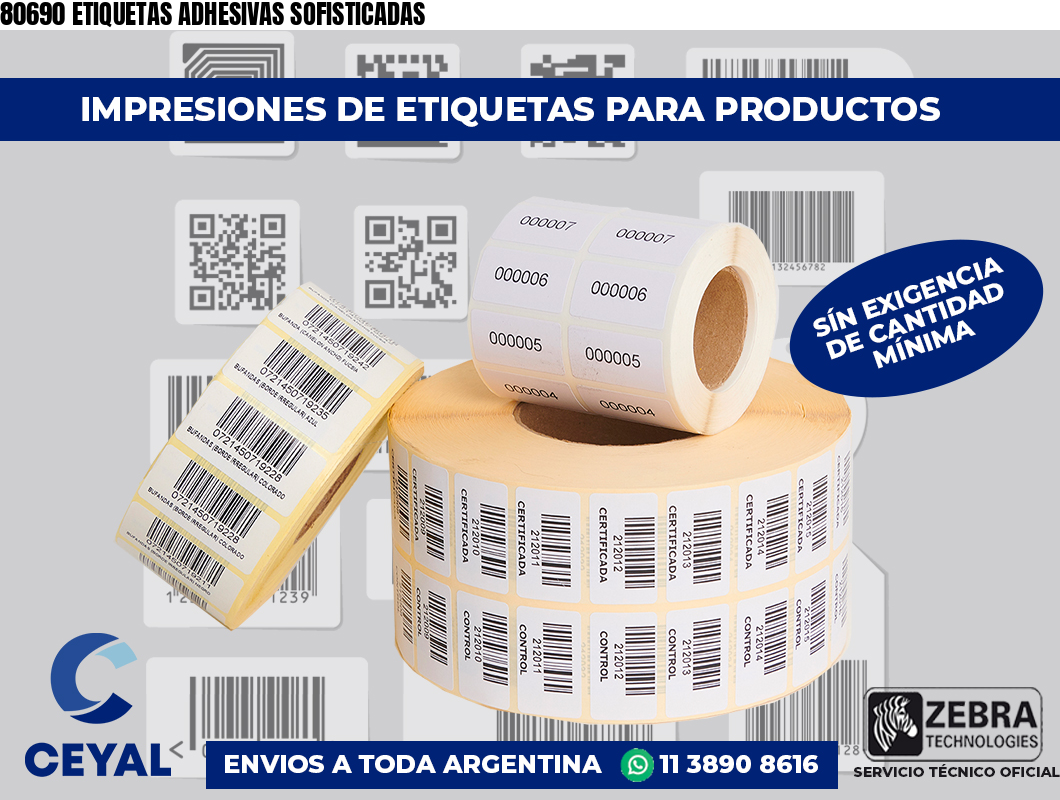 80690 ETIQUETAS ADHESIVAS SOFISTICADAS