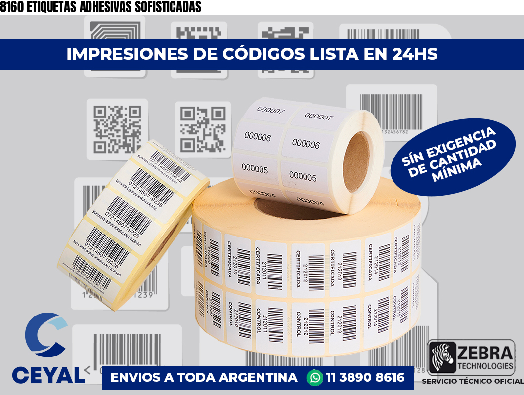 8160 ETIQUETAS ADHESIVAS SOFISTICADAS