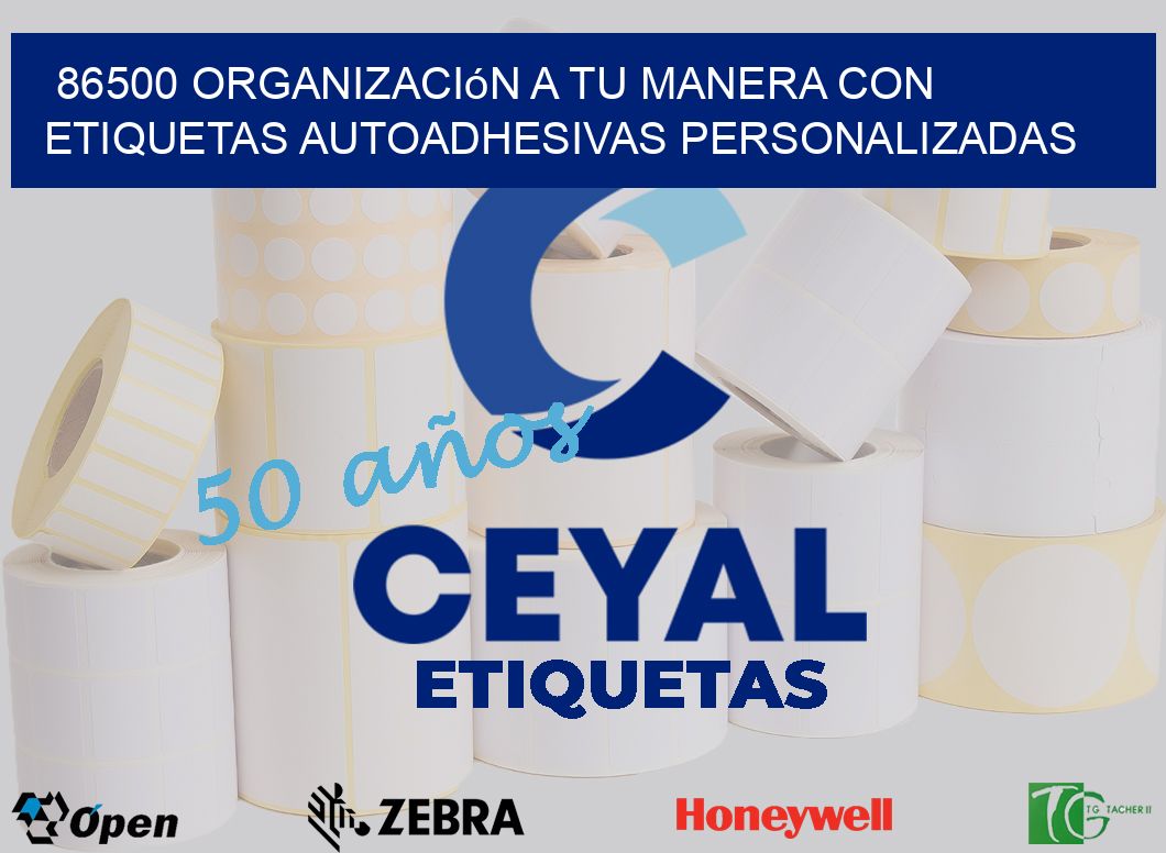 86500 Organización a Tu Manera con Etiquetas Autoadhesivas Personalizadas