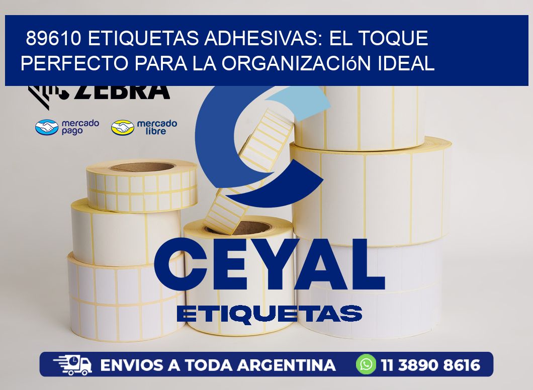 89610 Etiquetas Adhesivas: El Toque Perfecto para la Organización Ideal