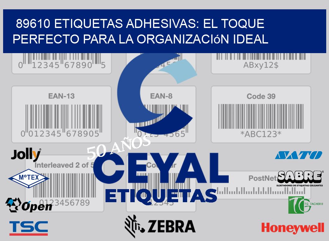 89610 Etiquetas Adhesivas: El Toque Perfecto para la Organización Ideal