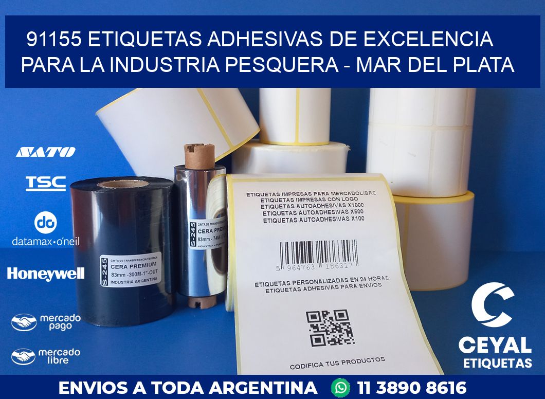 91155 ETIQUETAS ADHESIVAS DE EXCELENCIA PARA LA INDUSTRIA PESQUERA – MAR DEL PLATA