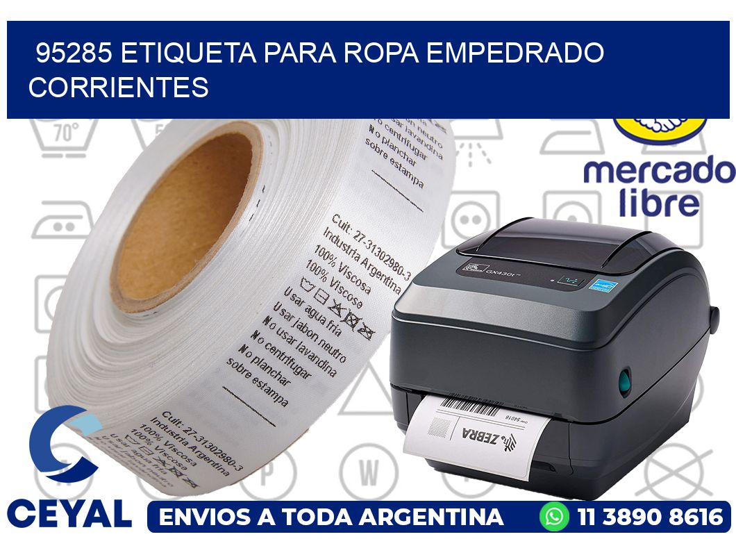 95285 ETIQUETA PARA ROPA EMPEDRADO CORRIENTES