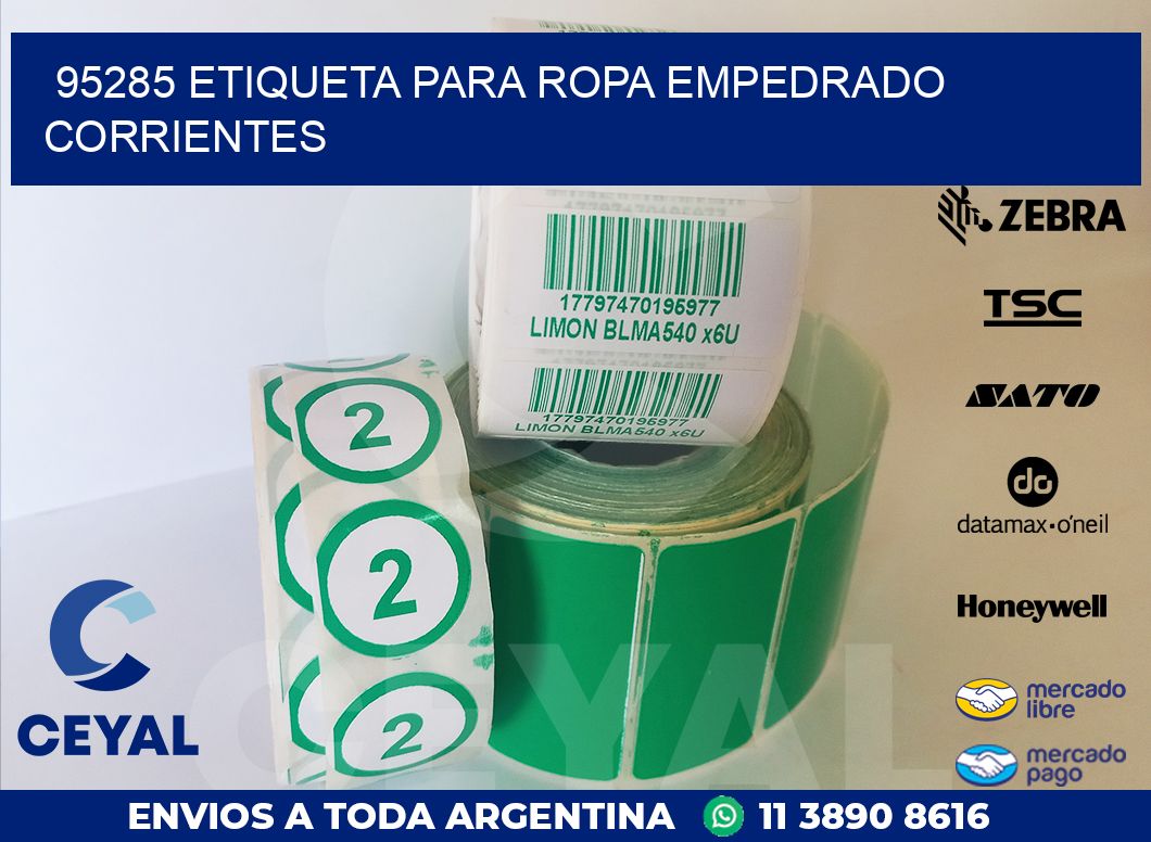 95285 ETIQUETA PARA ROPA EMPEDRADO CORRIENTES