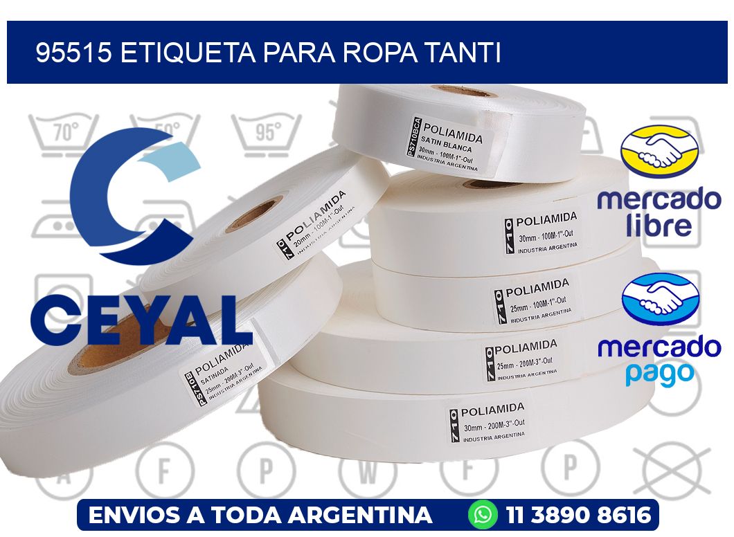95515 ETIQUETA PARA ROPA TANTI
