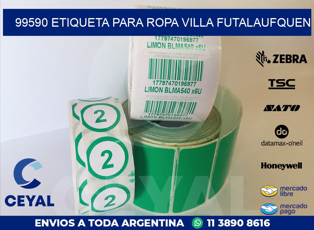 99590 ETIQUETA PARA ROPA VILLA FUTALAUFQUEN