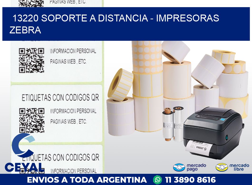 13220 SOPORTE A DISTANCIA - IMPRESORAS ZEBRA
