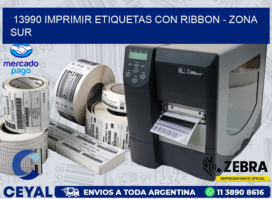 13990 IMPRIMIR ETIQUETAS CON RIBBON - ZONA SUR
