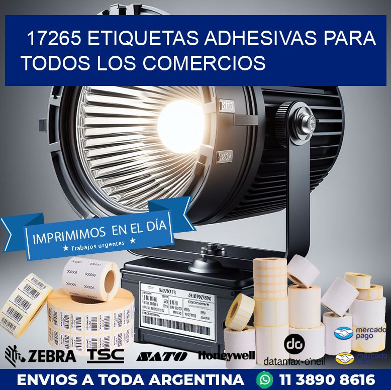 17265 ETIQUETAS ADHESIVAS PARA TODOS LOS COMERCIOS