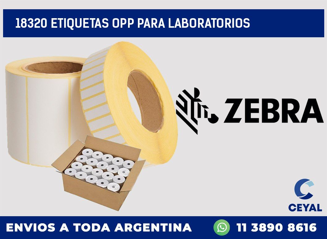 18320 ETIQUETAS OPP PARA LABORATORIOS