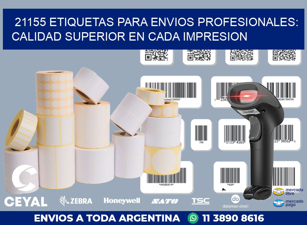 21155 ETIQUETAS PARA ENVIOS PROFESIONALES: CALIDAD SUPERIOR EN CADA IMPRESION