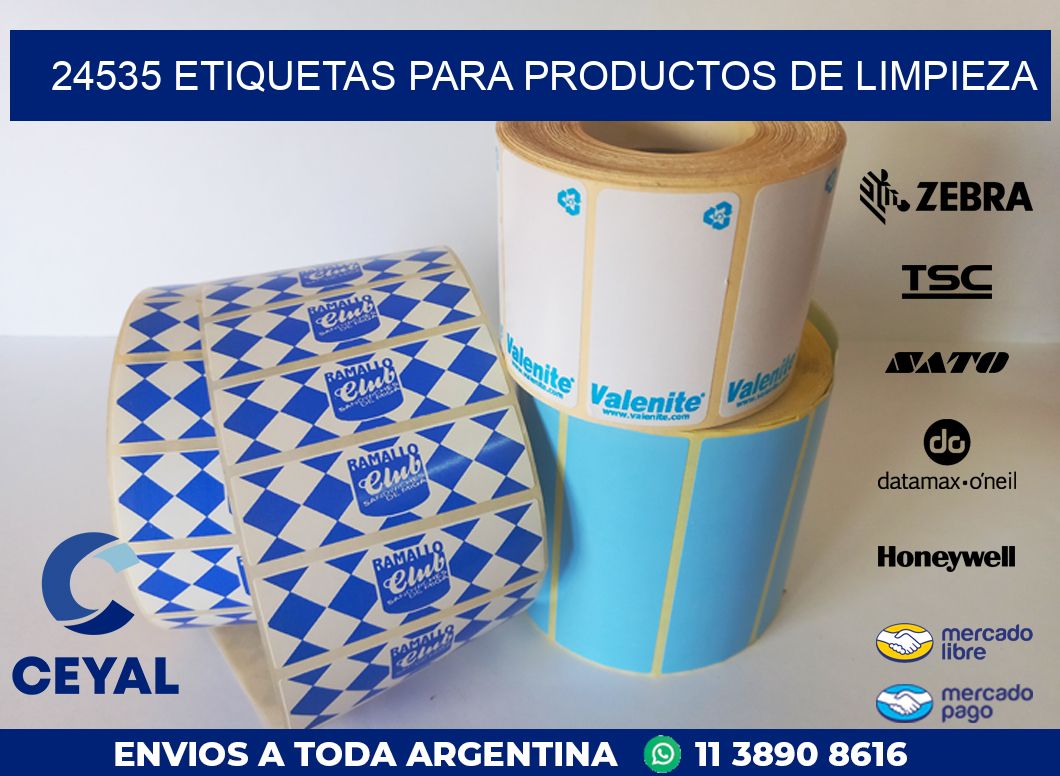 24535 ETIQUETAS PARA PRODUCTOS DE LIMPIEZA