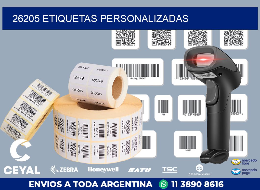 26205 ETIQUETAS PERSONALIZADAS