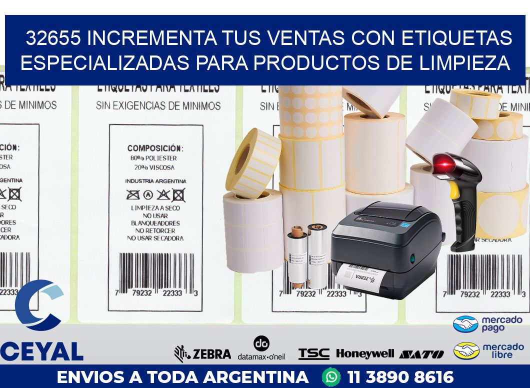 32655 INCREMENTA TUS VENTAS CON ETIQUETAS ESPECIALIZADAS PARA PRODUCTOS DE LIMPIEZA