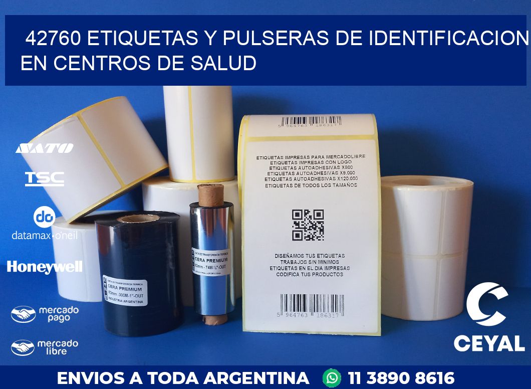 42760 ETIQUETAS Y PULSERAS DE IDENTIFICACION EN CENTROS DE SALUD