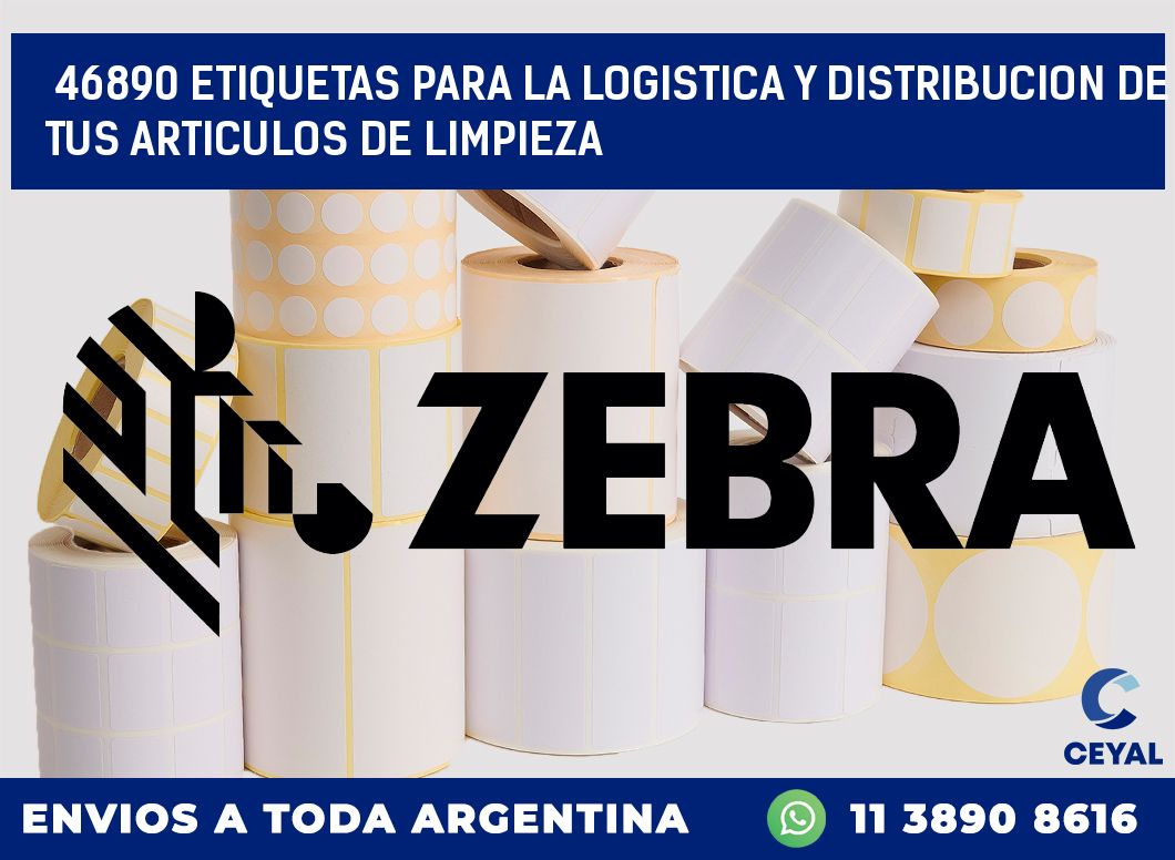 46890 ETIQUETAS PARA LA LOGISTICA Y DISTRIBUCION DE TUS ARTICULOS DE LIMPIEZA