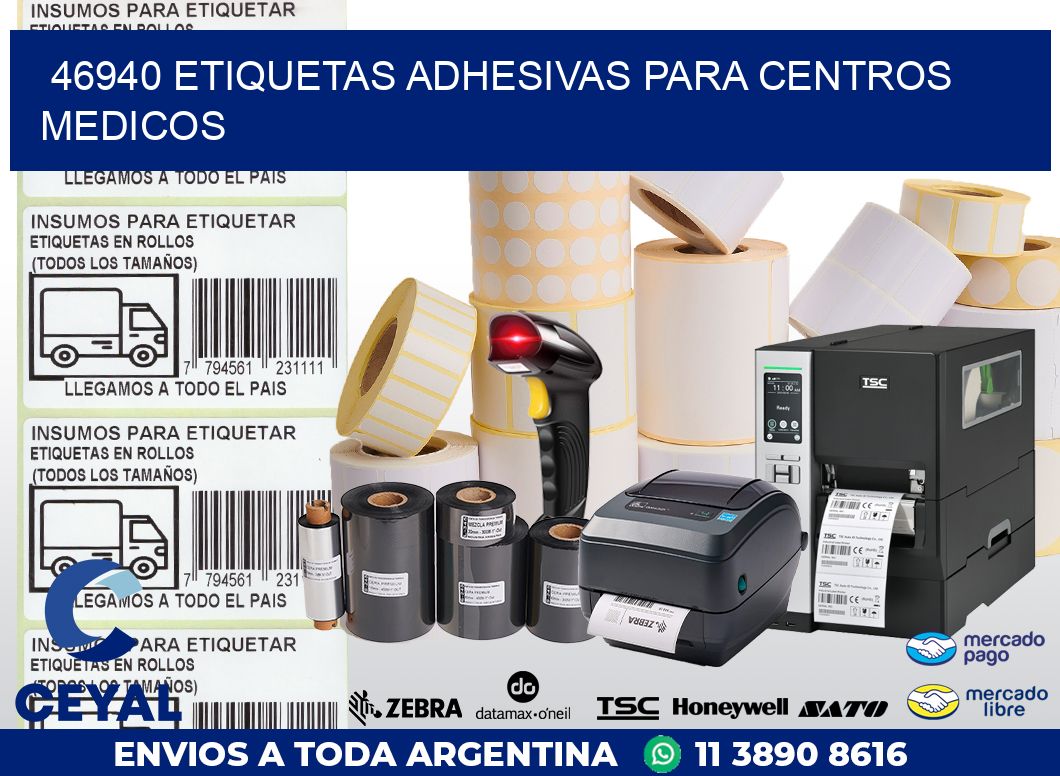 46940 ETIQUETAS ADHESIVAS PARA CENTROS MEDICOS