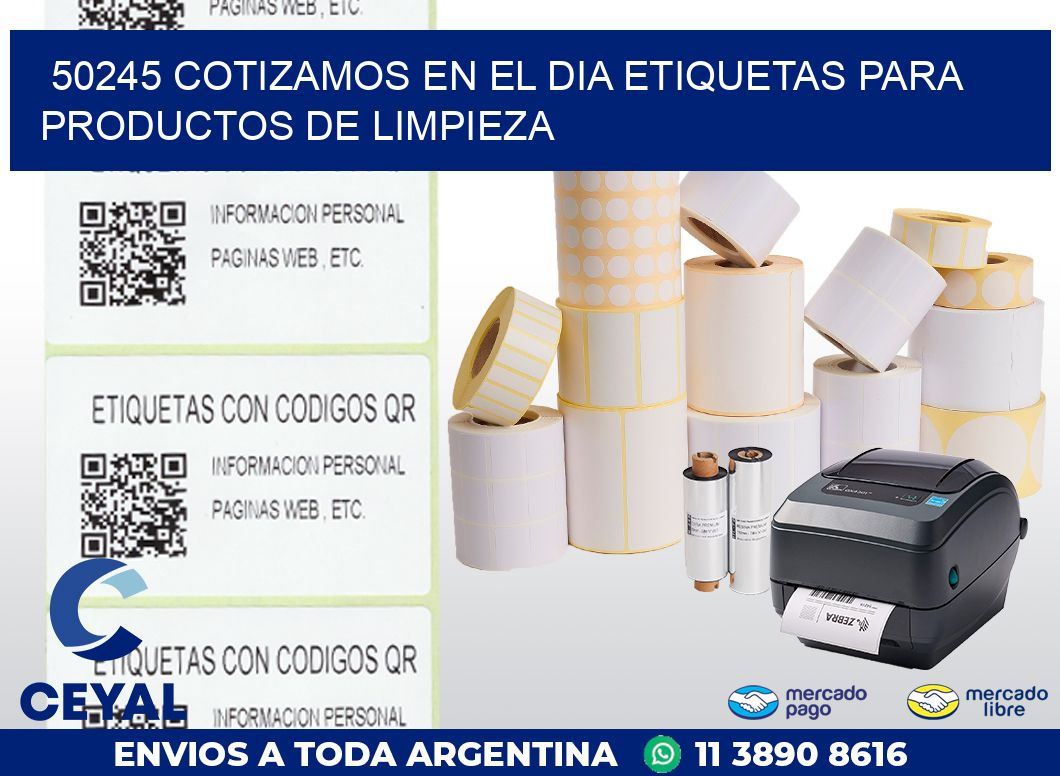 50245 COTIZAMOS EN EL DIA ETIQUETAS PARA PRODUCTOS DE LIMPIEZA
