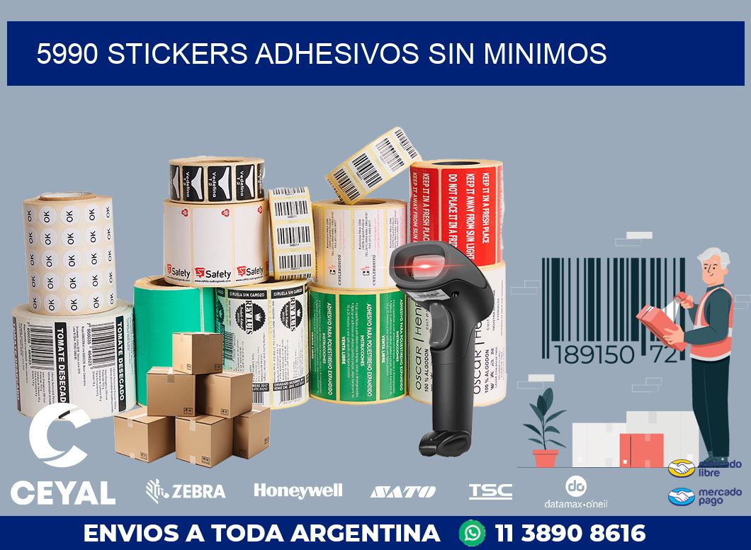 5990 STICKERS ADHESIVOS SIN MINIMOS