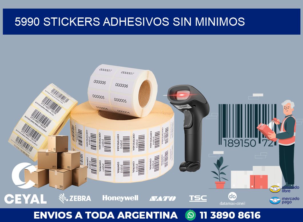 5990 STICKERS ADHESIVOS SIN MINIMOS