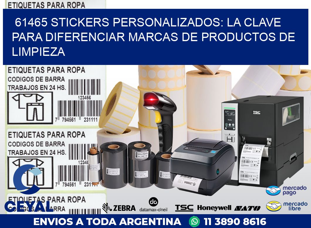 61465 STICKERS PERSONALIZADOS: LA CLAVE PARA DIFERENCIAR MARCAS DE PRODUCTOS DE LIMPIEZA