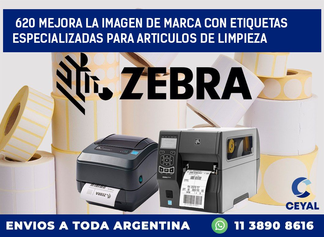 620 MEJORA LA IMAGEN DE MARCA CON ETIQUETAS ESPECIALIZADAS PARA ARTICULOS DE LIMPIEZA