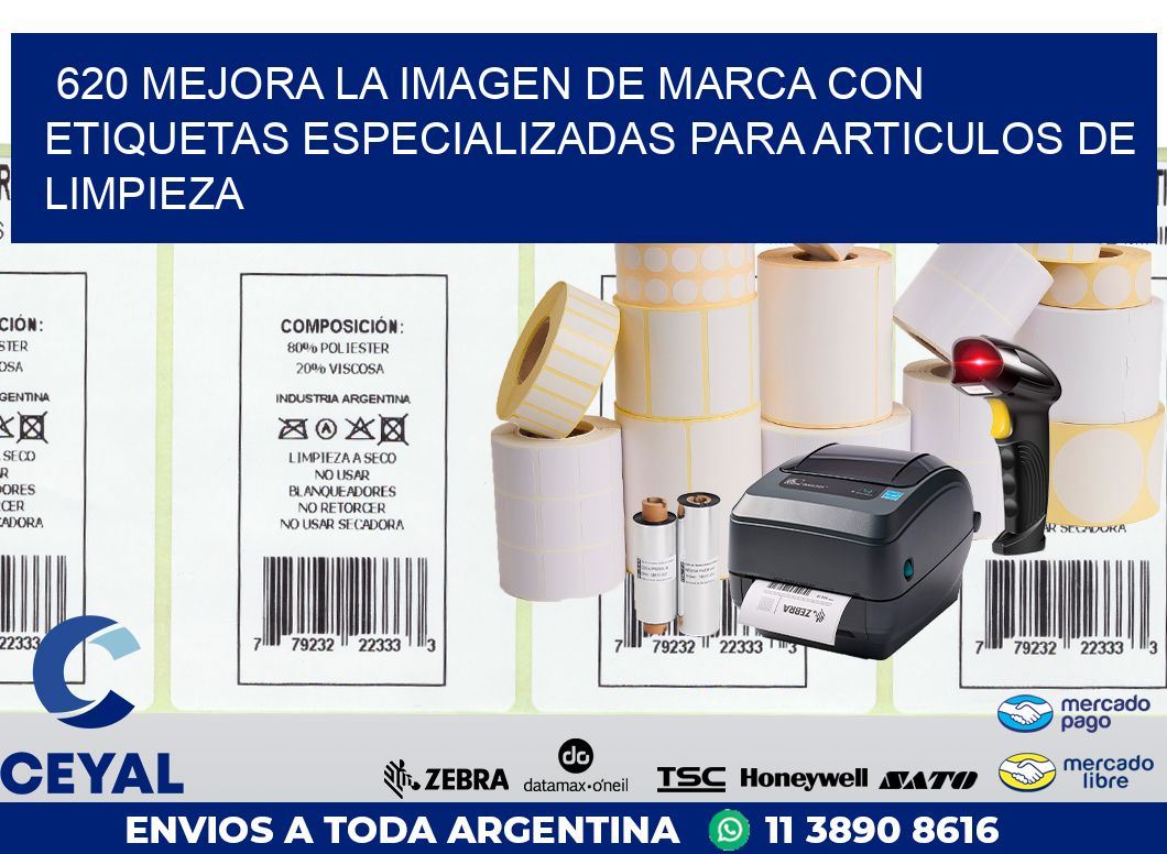 620 MEJORA LA IMAGEN DE MARCA CON ETIQUETAS ESPECIALIZADAS PARA ARTICULOS DE LIMPIEZA