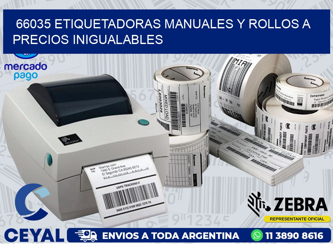 66035 ETIQUETADORAS MANUALES Y ROLLOS A PRECIOS INIGUALABLES