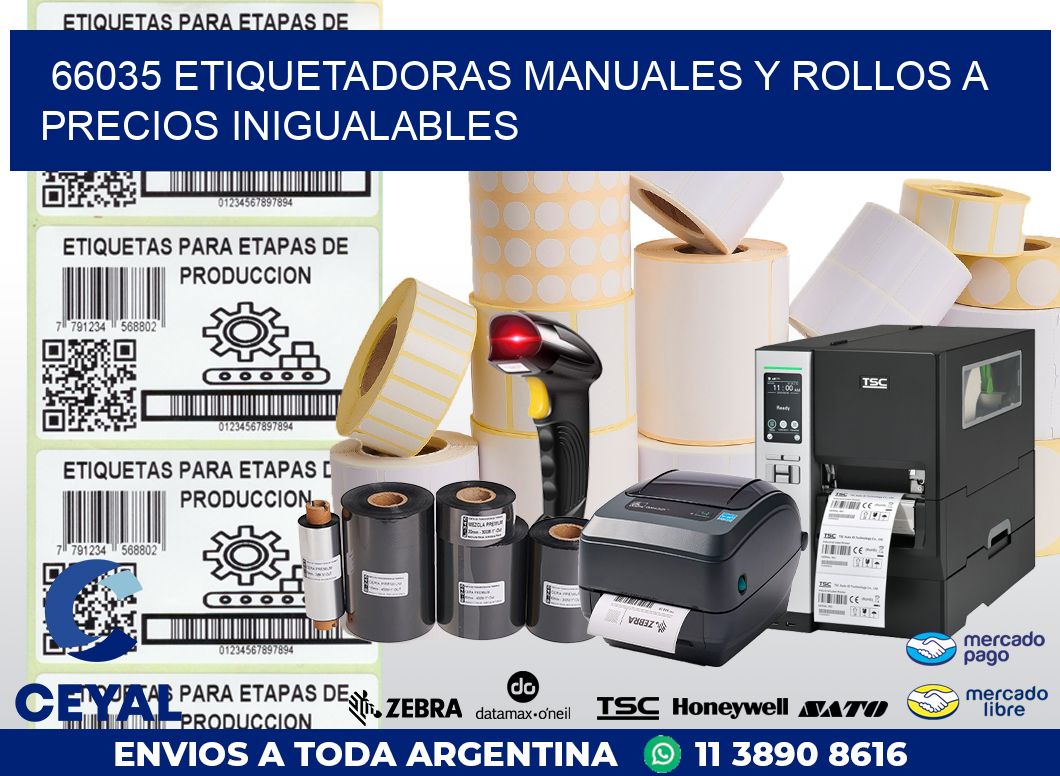 66035 ETIQUETADORAS MANUALES Y ROLLOS A PRECIOS INIGUALABLES