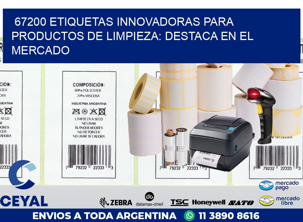 67200 ETIQUETAS INNOVADORAS PARA PRODUCTOS DE LIMPIEZA: DESTACA EN EL MERCADO