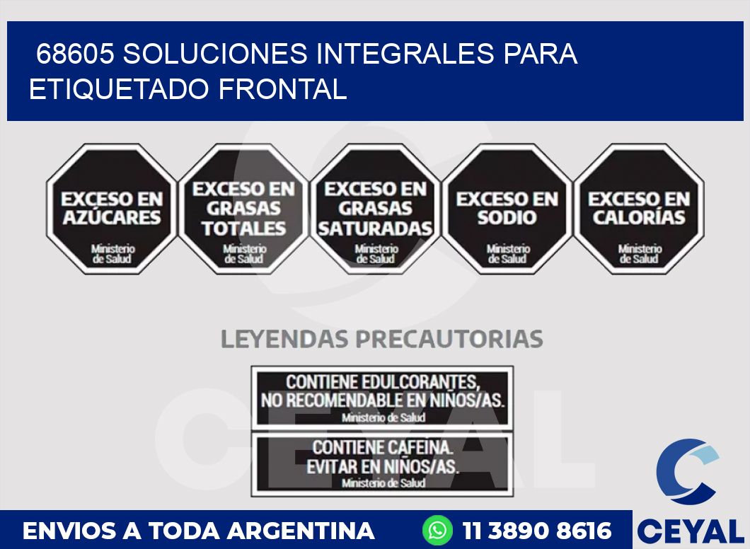 68605 SOLUCIONES INTEGRALES PARA ETIQUETADO FRONTAL