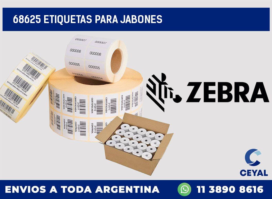 68625 ETIQUETAS PARA JABONES