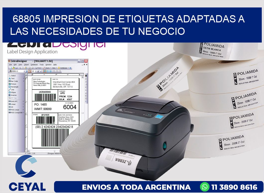 68805 IMPRESION DE ETIQUETAS ADAPTADAS A LAS NECESIDADES DE TU NEGOCIO