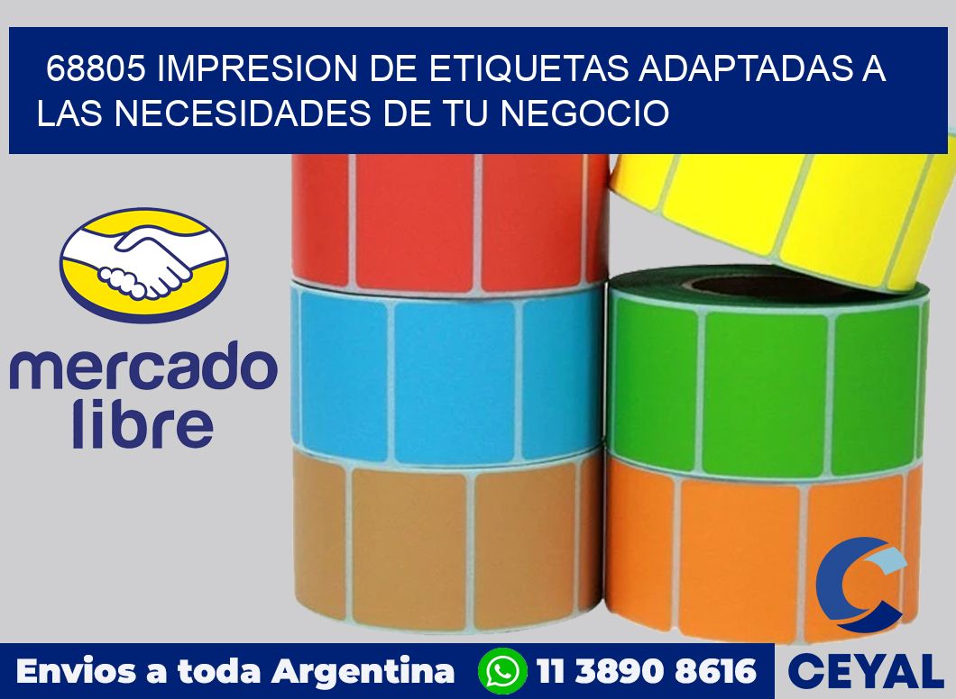 68805 IMPRESION DE ETIQUETAS ADAPTADAS A LAS NECESIDADES DE TU NEGOCIO