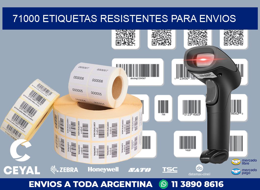 71000 ETIQUETAS RESISTENTES PARA ENVIOS