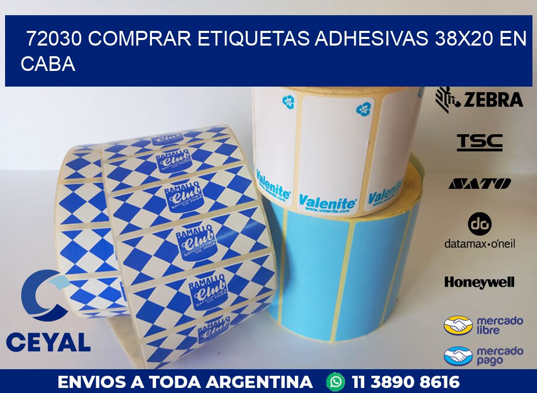 72030 COMPRAR ETIQUETAS ADHESIVAS 38X20 EN CABA