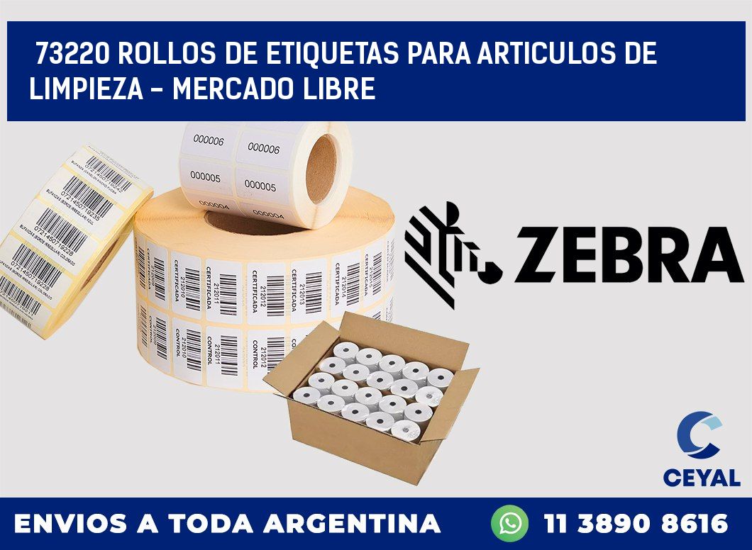 73220 ROLLOS DE ETIQUETAS PARA ARTICULOS DE LIMPIEZA - MERCADO LIBRE