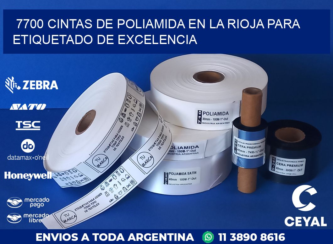7700 CINTAS DE POLIAMIDA EN LA RIOJA PARA ETIQUETADO DE EXCELENCIA