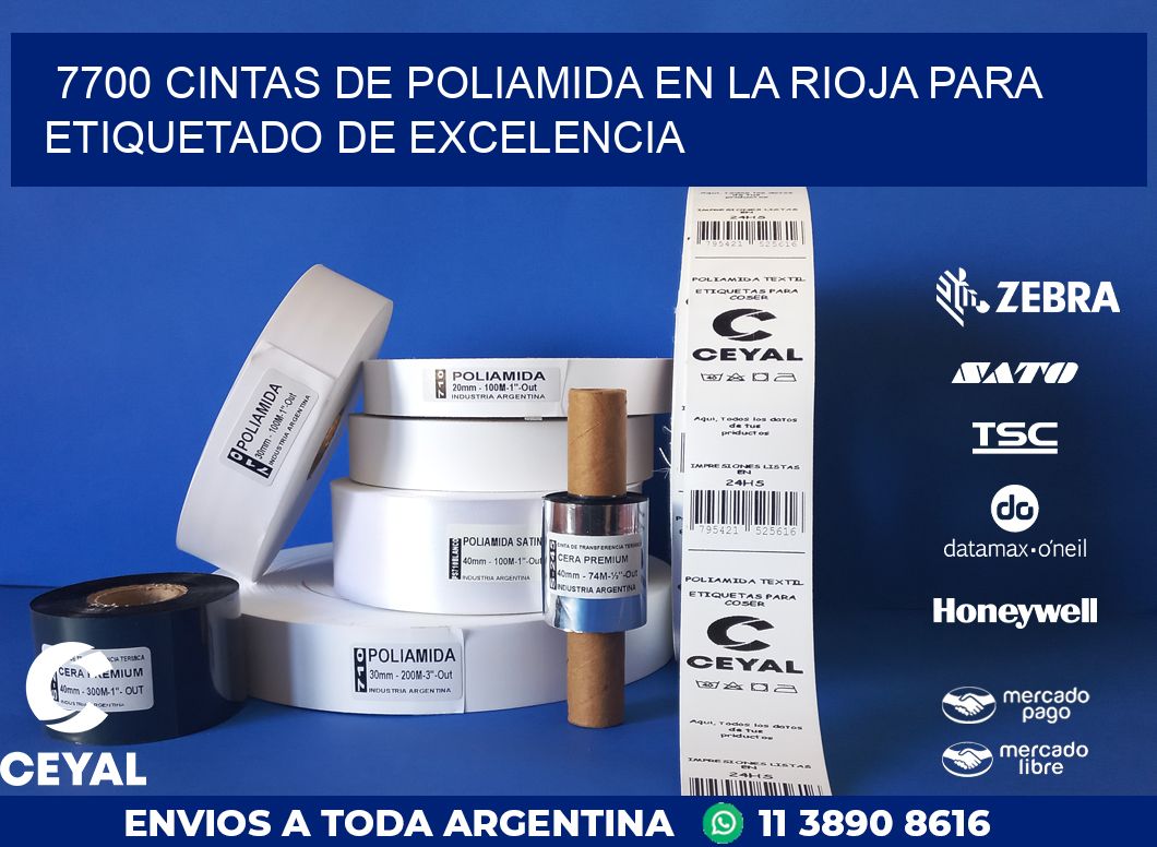 7700 CINTAS DE POLIAMIDA EN LA RIOJA PARA ETIQUETADO DE EXCELENCIA
