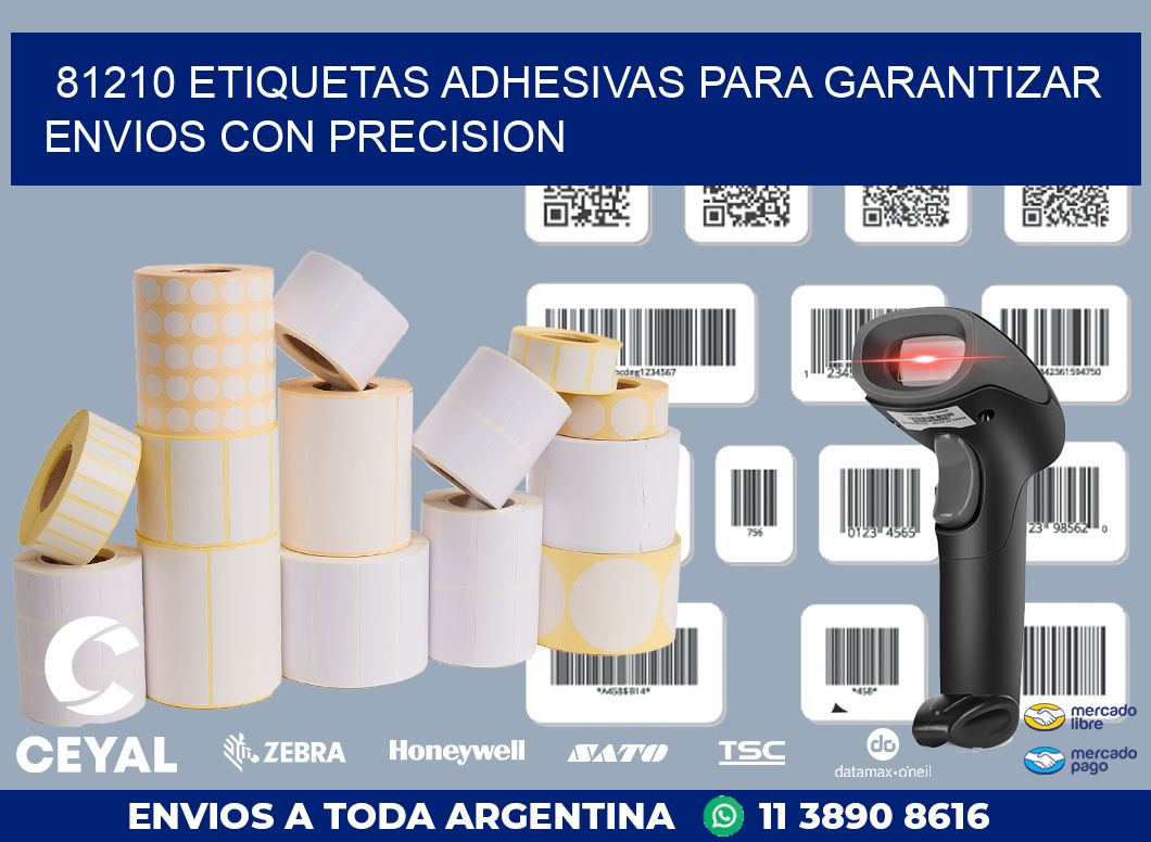 81210 ETIQUETAS ADHESIVAS PARA GARANTIZAR ENVIOS CON PRECISION