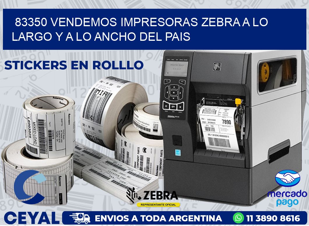 83350 VENDEMOS IMPRESORAS ZEBRA A LO LARGO Y A LO ANCHO DEL PAIS
