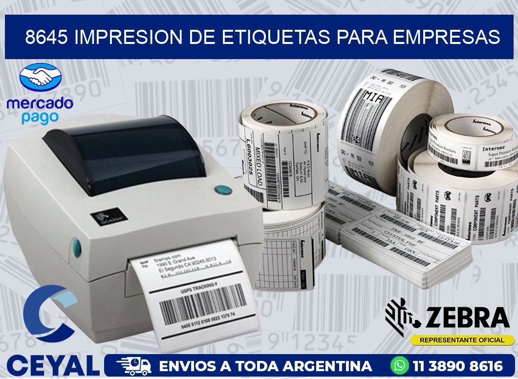 8645 IMPRESION DE ETIQUETAS PARA EMPRESAS