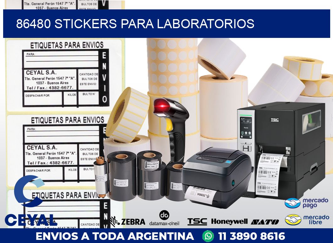 86480 STICKERS PARA LABORATORIOS