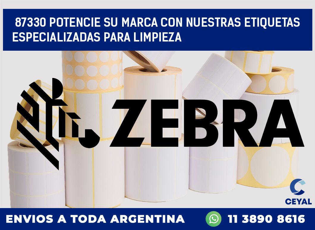 87330 POTENCIE SU MARCA CON NUESTRAS ETIQUETAS ESPECIALIZADAS PARA LIMPIEZA