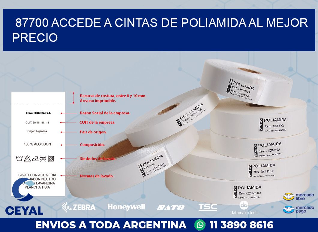 87700 ACCEDE A CINTAS DE POLIAMIDA AL MEJOR PRECIO