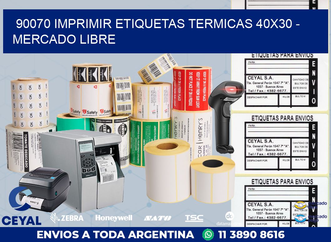 90070 IMPRIMIR ETIQUETAS TERMICAS 40X30 – MERCADO LIBRE