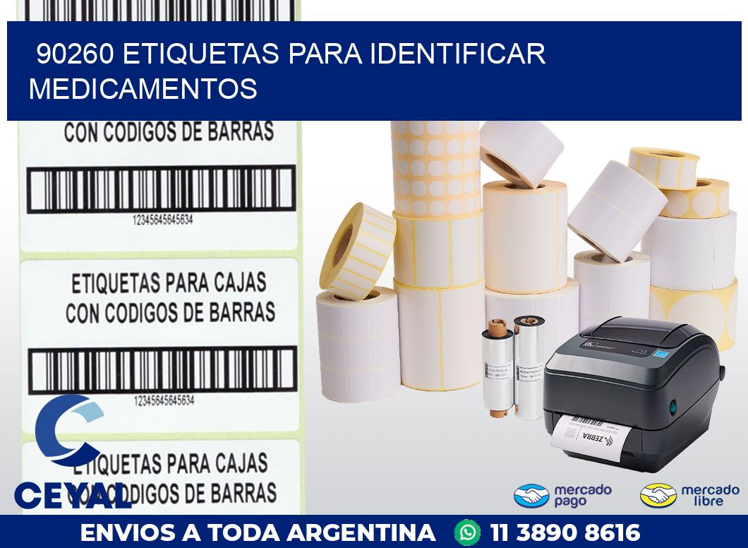 90260 ETIQUETAS PARA IDENTIFICAR MEDICAMENTOS