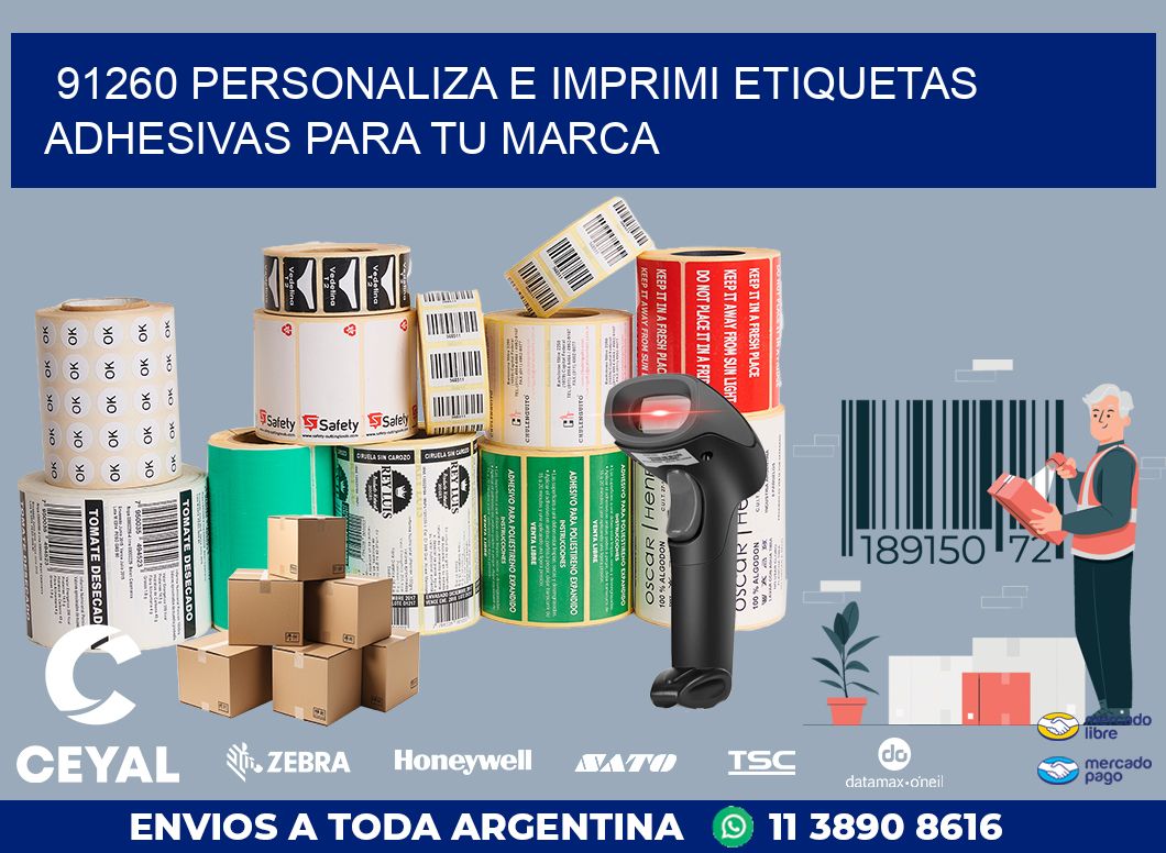91260 PERSONALIZA E IMPRIMI ETIQUETAS ADHESIVAS PARA TU MARCA
